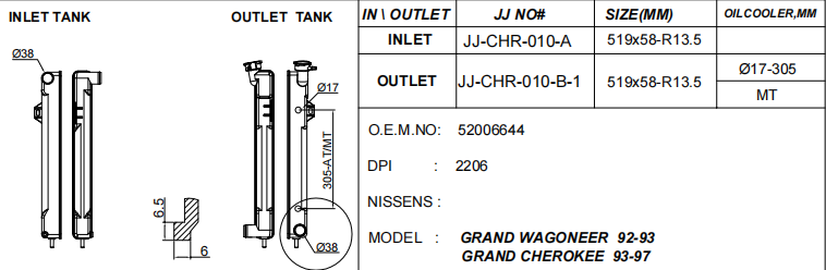 Radiator Plastic Tank