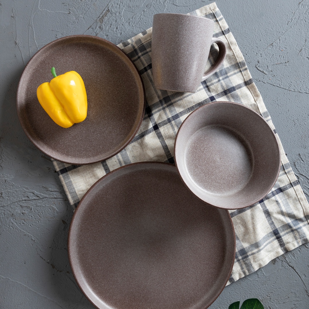16pcs Dinner Set, In Matte Glaze