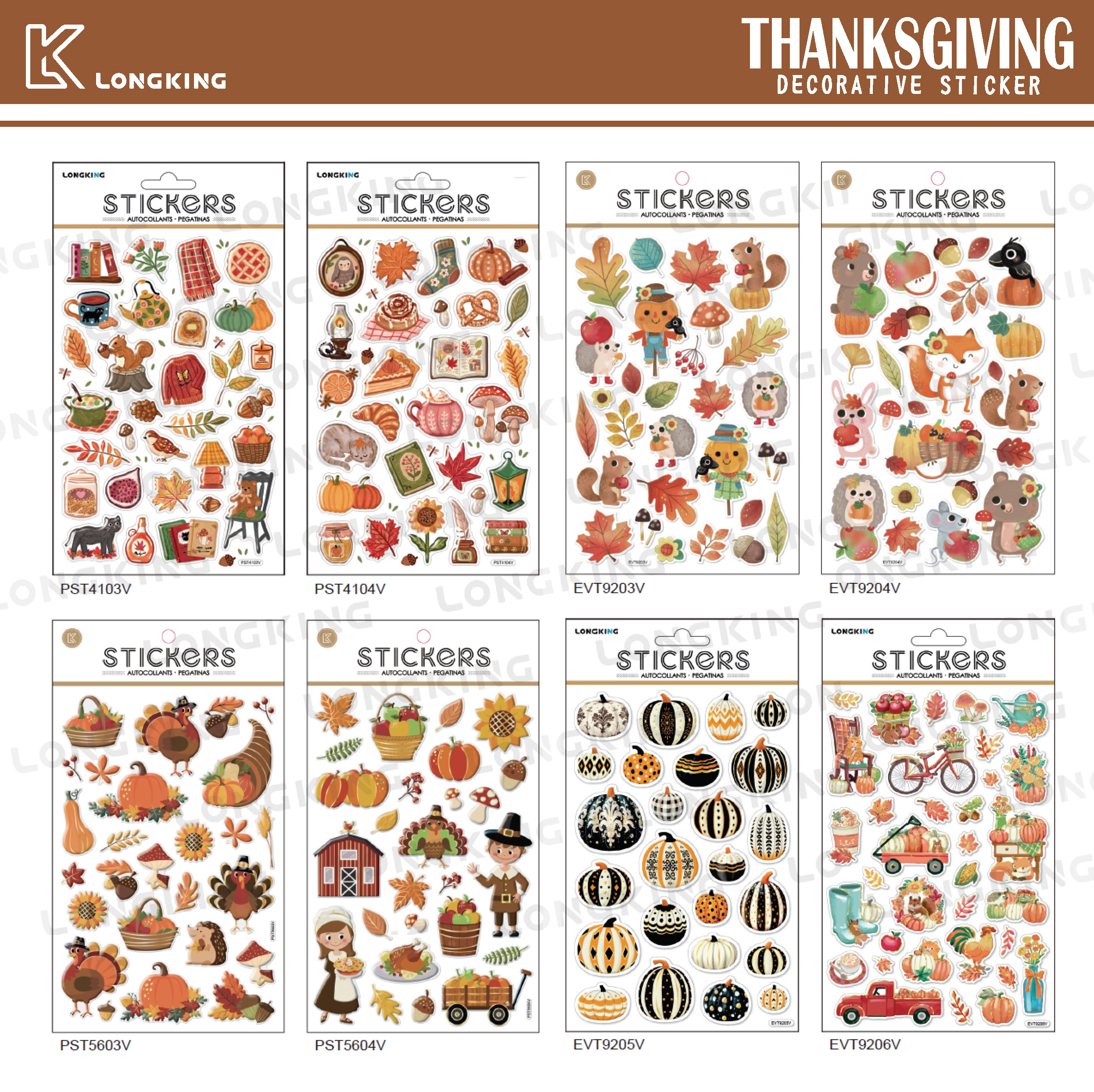 Thanksgiving Decorative Stickers