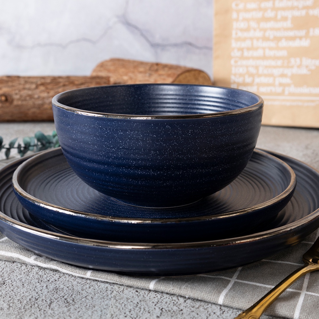 26.2cm Dinner Plate ,21.4cm Salad Plate, 15.4cm Bowl,each 6 Pcs