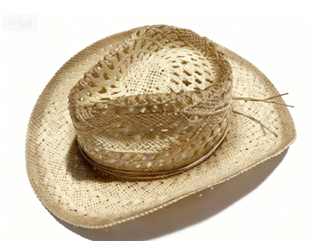 Retro Lalang Grass-Imitated Cowboy Hat - Summer UV Protection Headwear