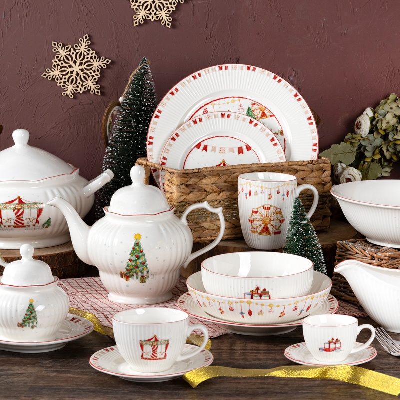 New Bone China Tableware with Smooth Glossy Finish