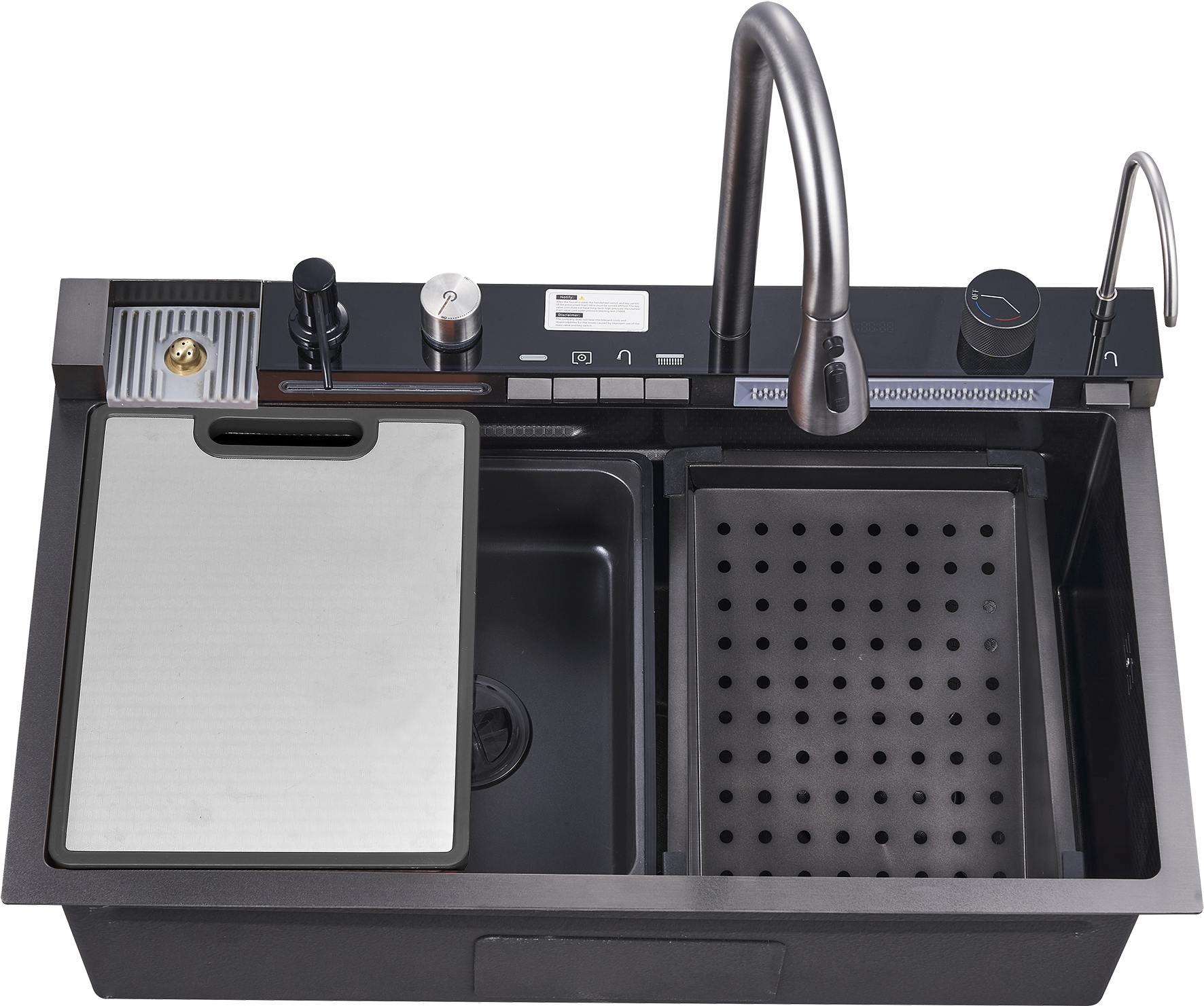 Nanographite stainless steel sink