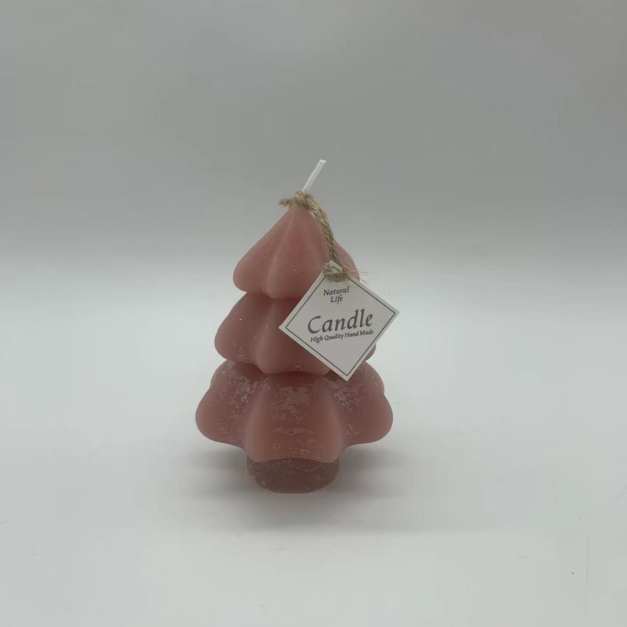 Handmade Christmas Tree Shape Soy Wax Scented Candles Macaron Christmas Fragrance Gift Ornaments