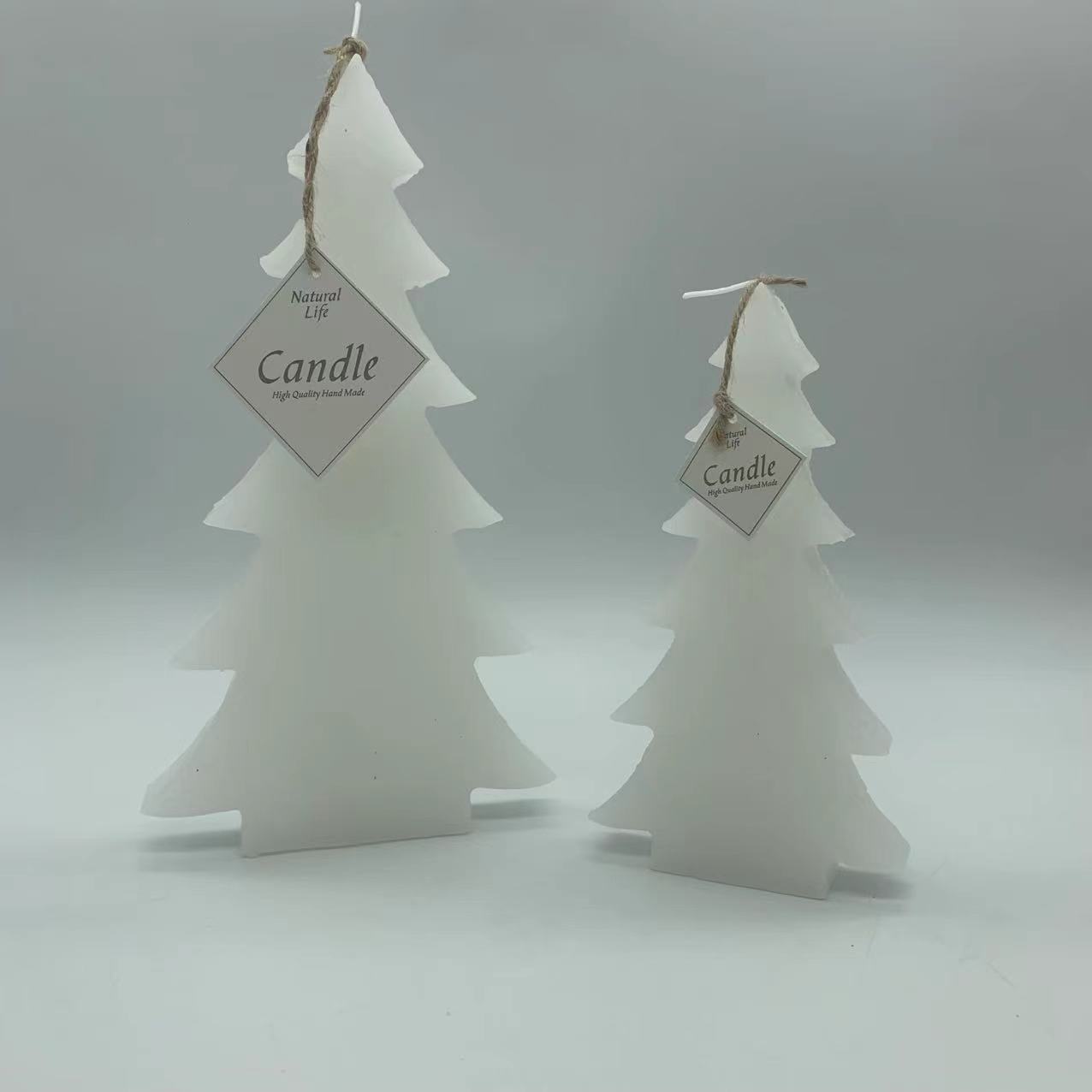 Christmas tree shaped candles festive atmosphere decorations