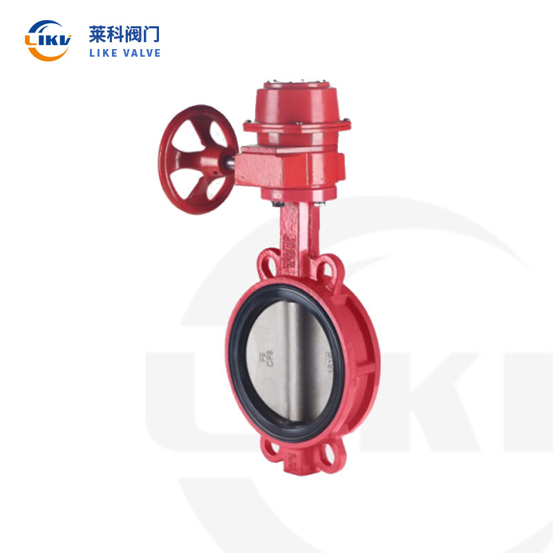 Fire signal wafer butterfly valve
