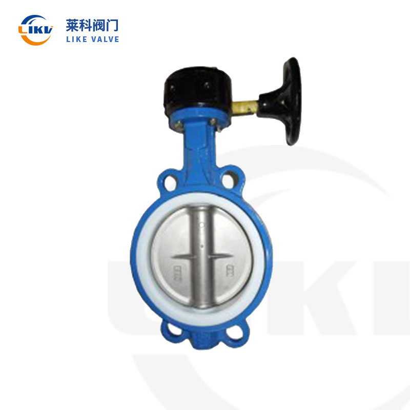 Turbine PTFE wafer butterfly valve