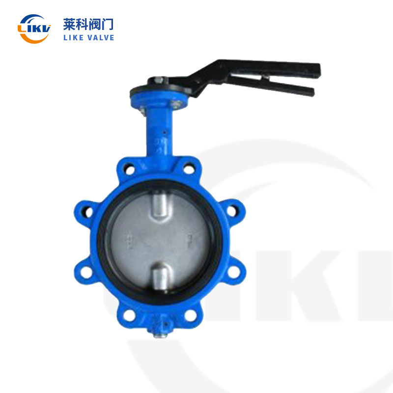 Handle-together flanged ear butterfly valve