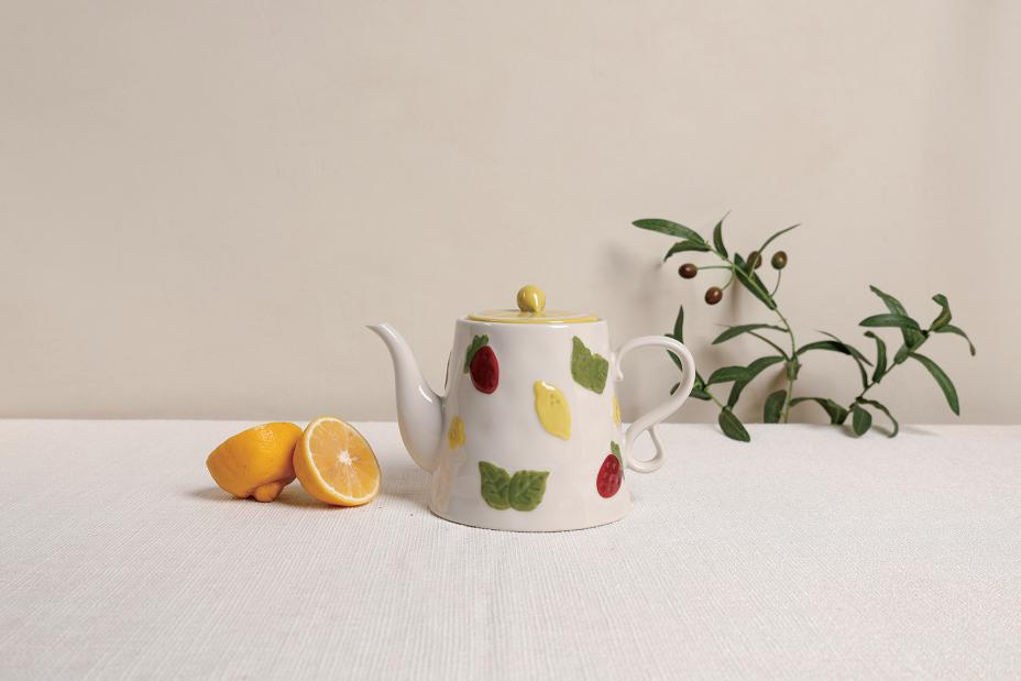 Teapot, recycled ceramic