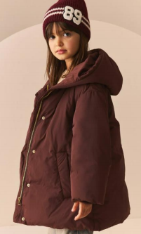 Girl's cotton-padded coat
