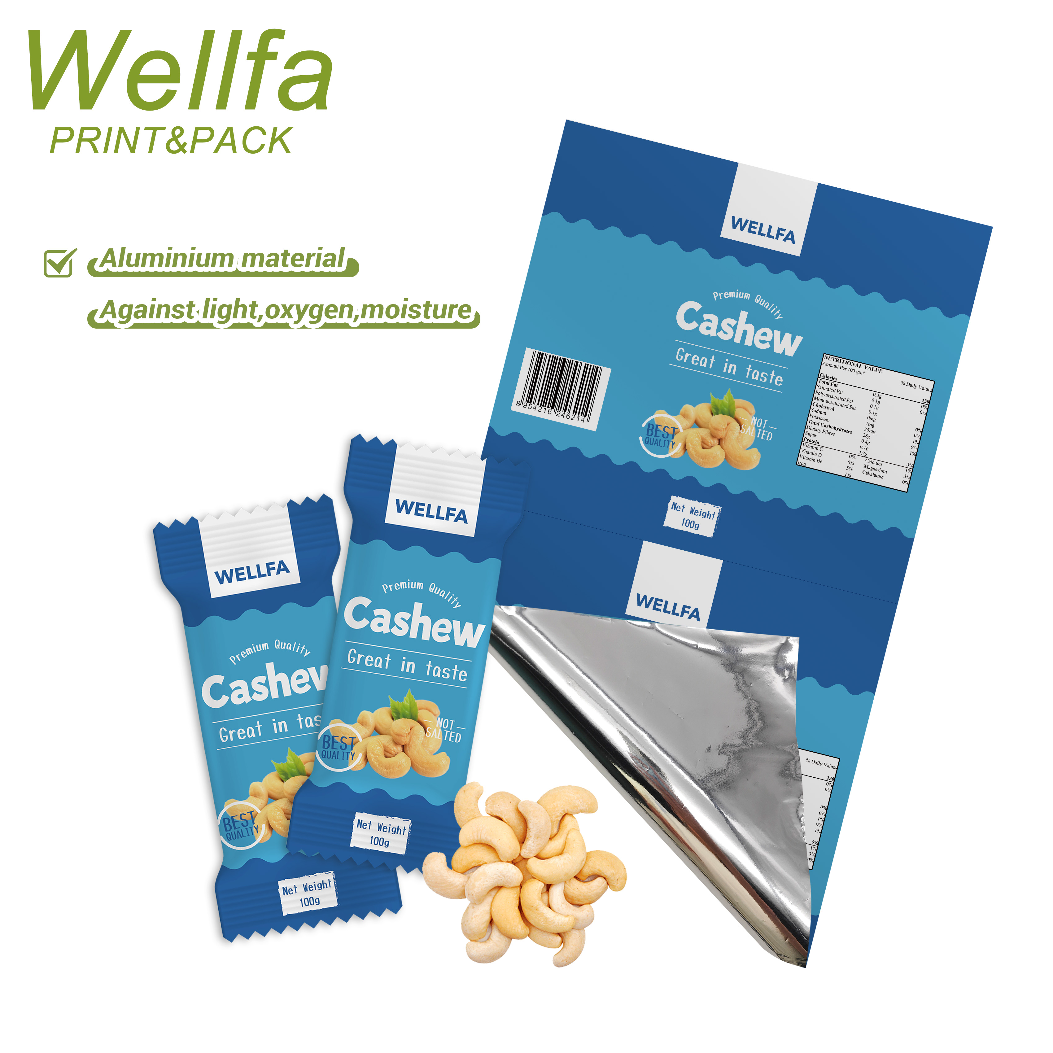 Dried fruit roll film packaging bag