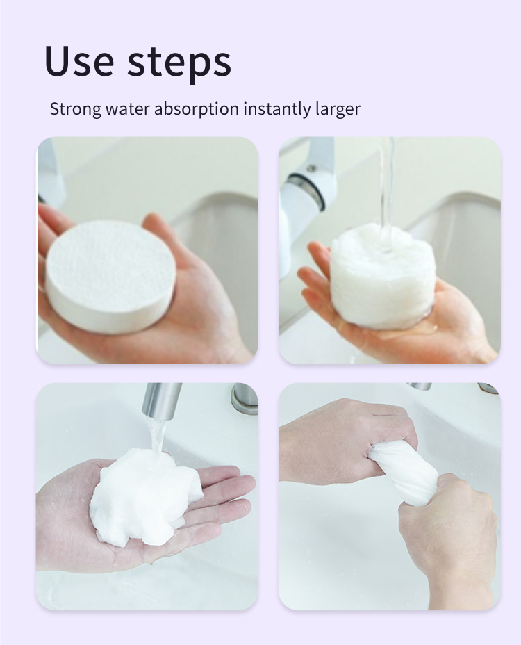 Compressed bath towel+face towel