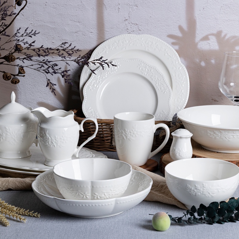 New Bone China Dinnerware Set – Microwave and Dishwasher Safe