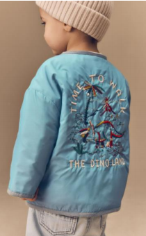 Children's Embroidered Cold-Proof Jacket