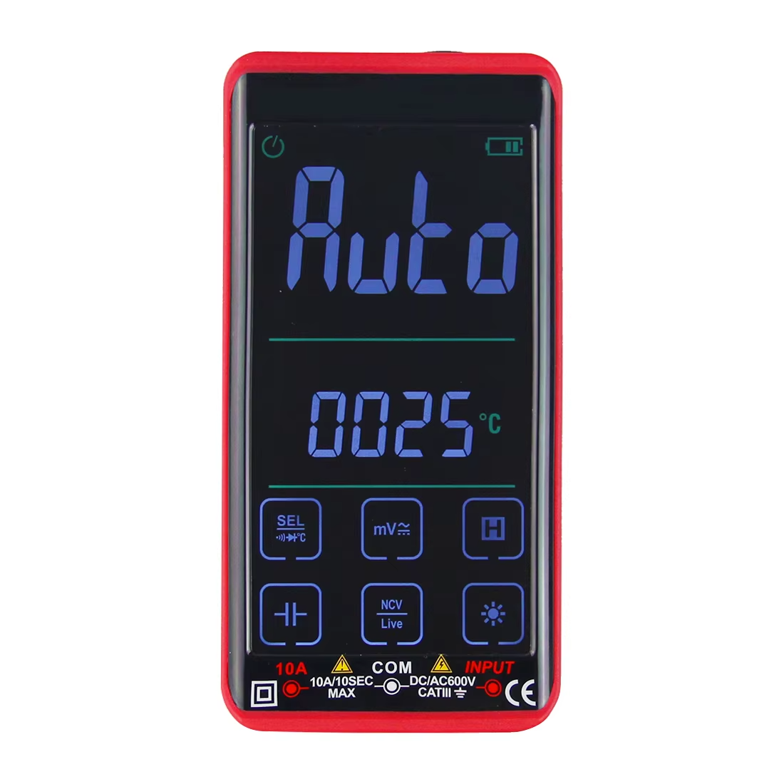 Smart Digital Large Touch LCD Screen Rechargeable Auto Range Voltage/Current/Resistance Tester