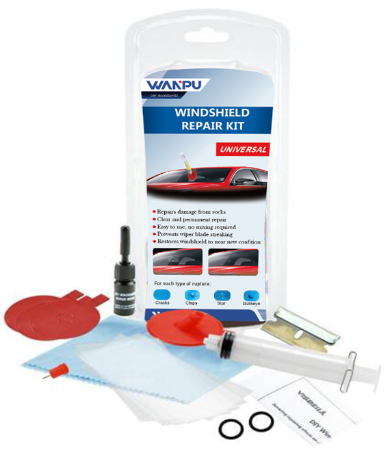 Windshield repair kits
