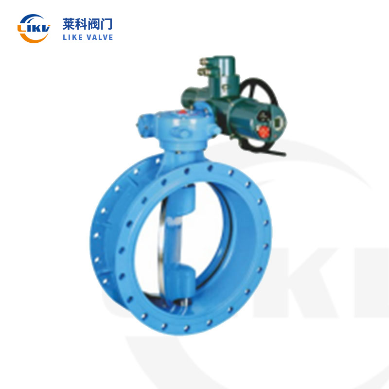D943T Electric Flanged Eccentric Butterfly Valve