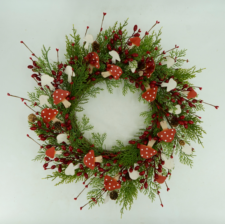 Xmas Mushroom Wreath