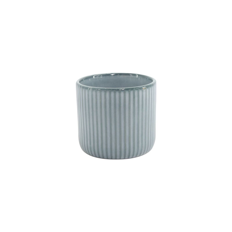 Happy Go 10.4*9.6cm/500ml Canister Reactive Glaze With Embossment