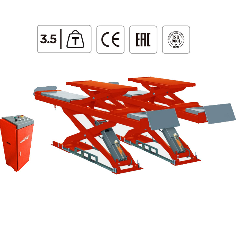 U-D35D High Quality 3500kg ultra Thin Capacity Wheel Alignment Big Auto Car Scissor Lift