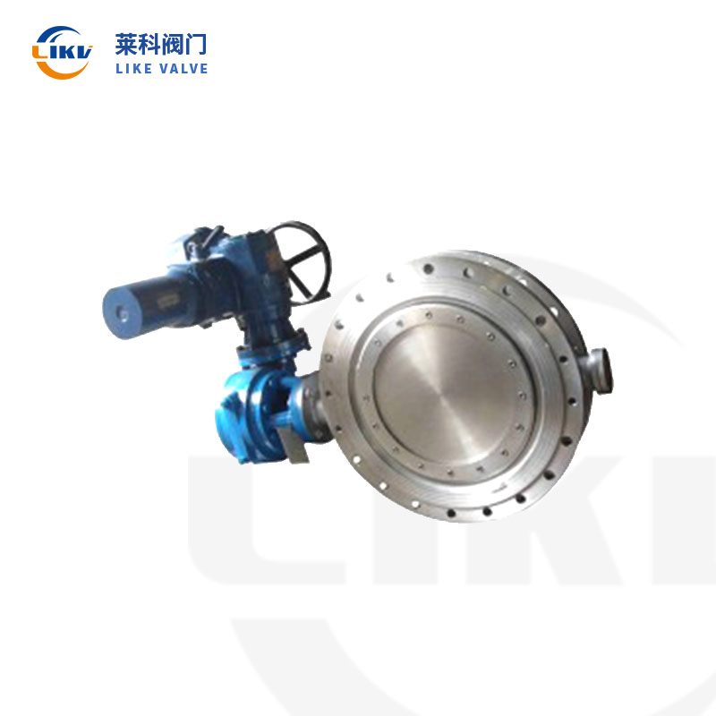 Electric flange hard-sealed butterfly valve