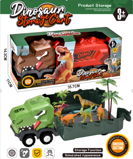 Dinosaur Gliding Storage Cart