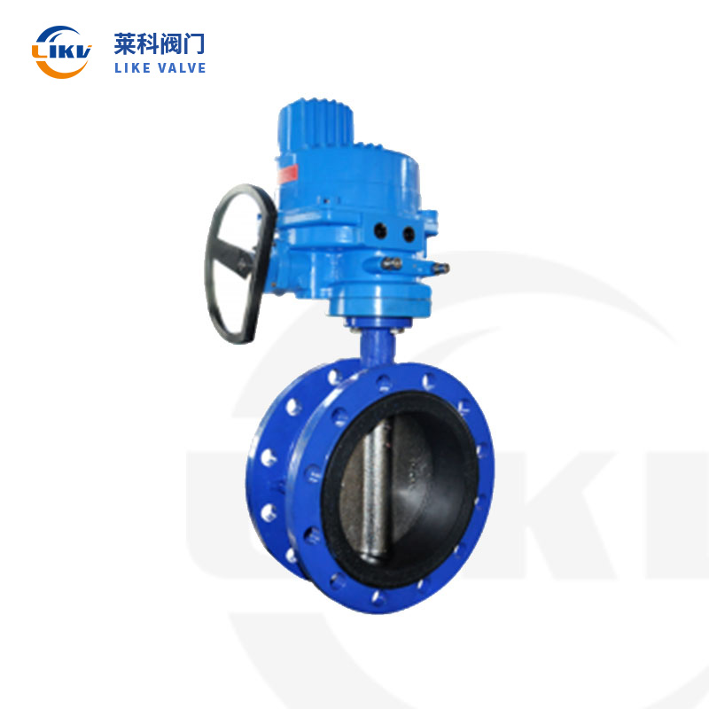 Electric flanged butterfly valve