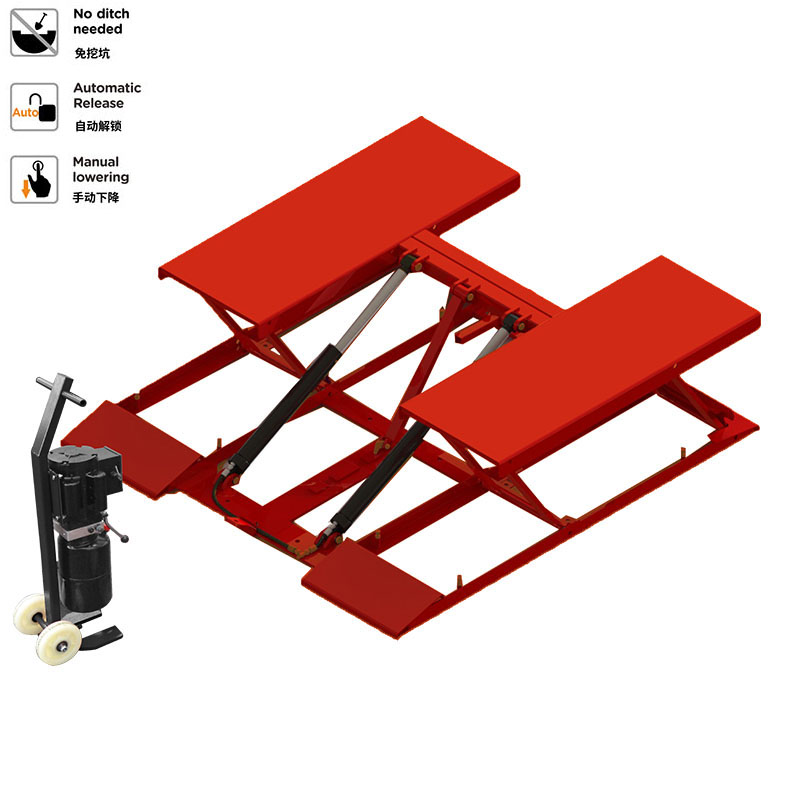 U-H45M Small Platform Pantograph Hydraulic Scissor Double Cylinder Hydraulic Lift