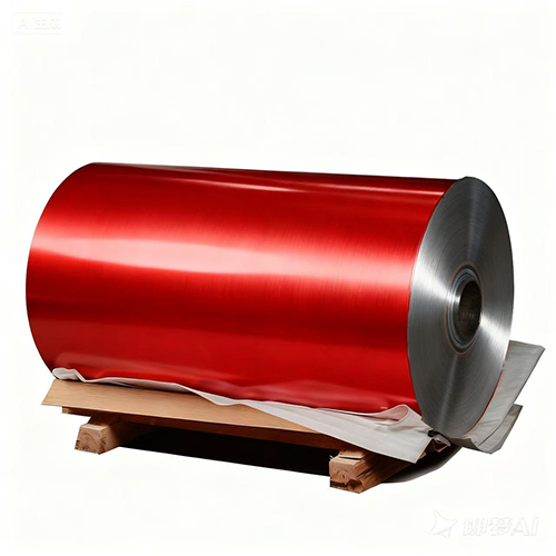Brush color coated aluminum coil