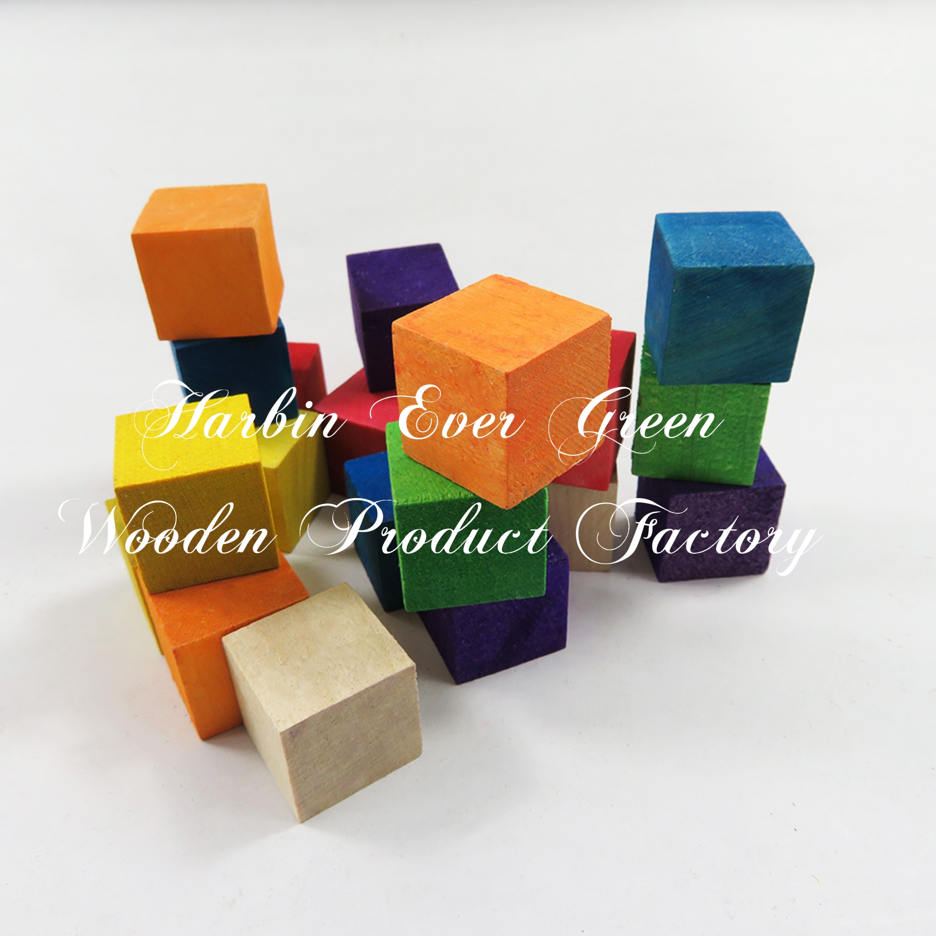 DIY building blocks, square wooden blocks
