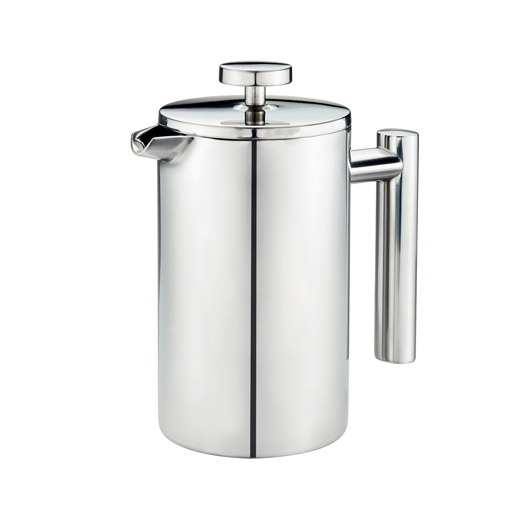 Stainless steel double wall insulated coffee maker french press coffee plunger cafetiere