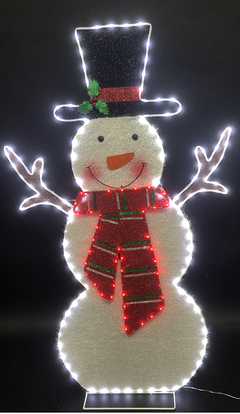 LED Metal Snowman