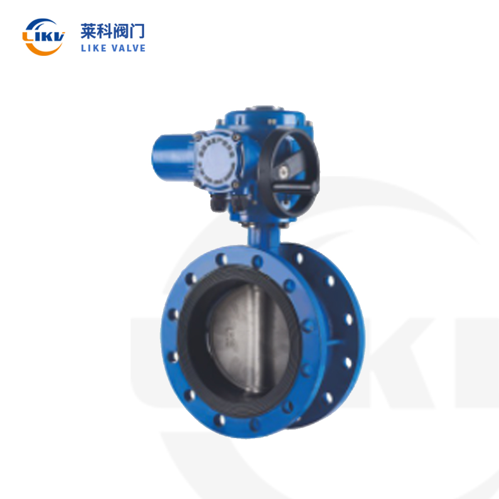 Electric flanged centerline butterfly valve