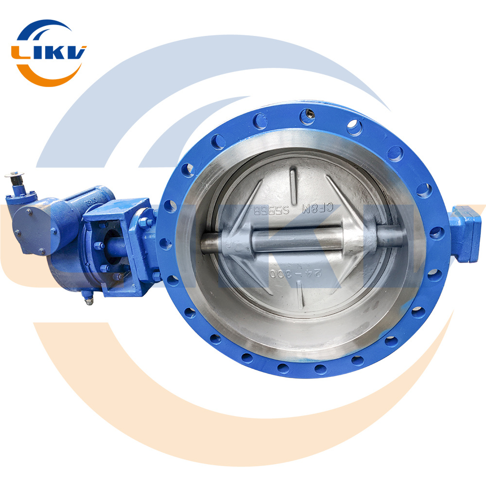 Cast steel hard-sealed flange butterfly valve, hard-sealed turbine flange butterfly valve