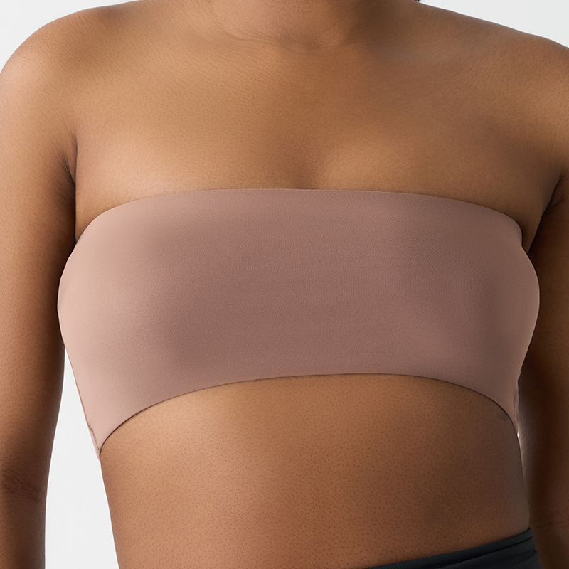High Elastic Seamless Sports Bra for Women Breathable Yoga Tube Top Underwear