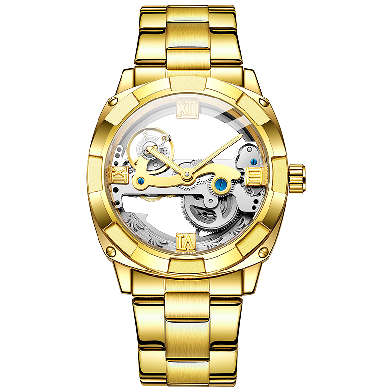 TPW X5001 Fashion Skeleton Automatic Mechanical Watches for Men Luxury