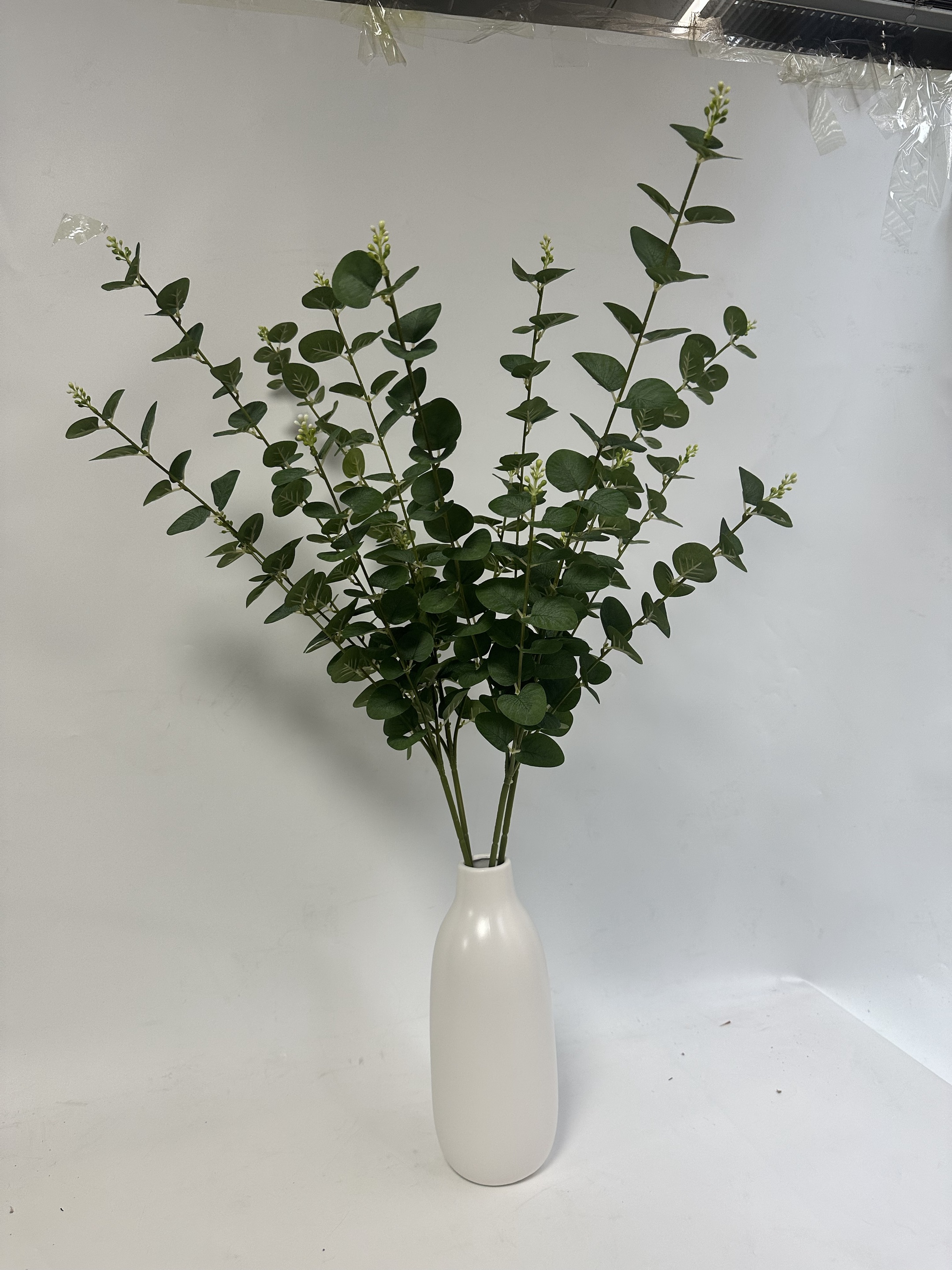 92cm eucalyptus stem - frosted green