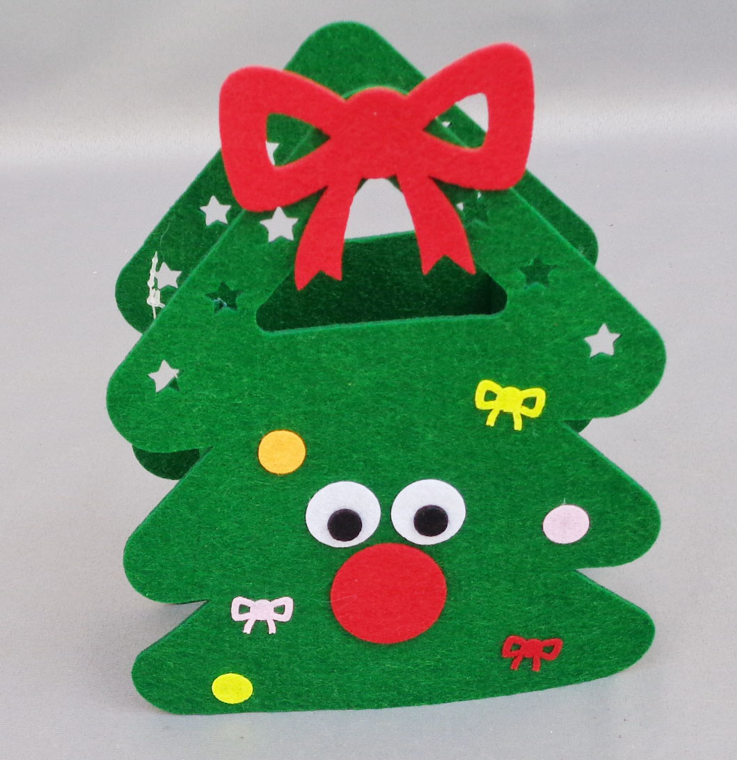 Non-woven fabric christmas tree handbag