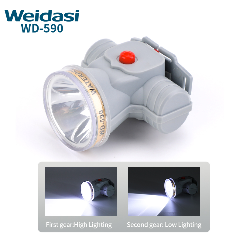 Outdoor rechargeable head lamp for hunting LED hiking head lamp