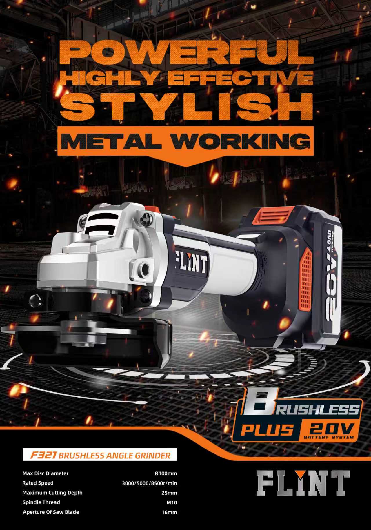 brushless angle grinder