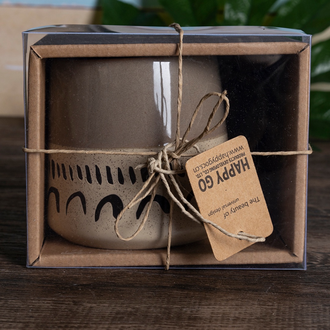 Ethnic style ball cup coffee cup ceramic cup gift bohemian style