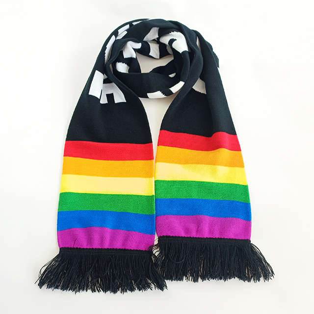 Custom World Sport Event Country Team Supporter Football Cup Knitted Soccer Scarfs Club Fan Scarf
