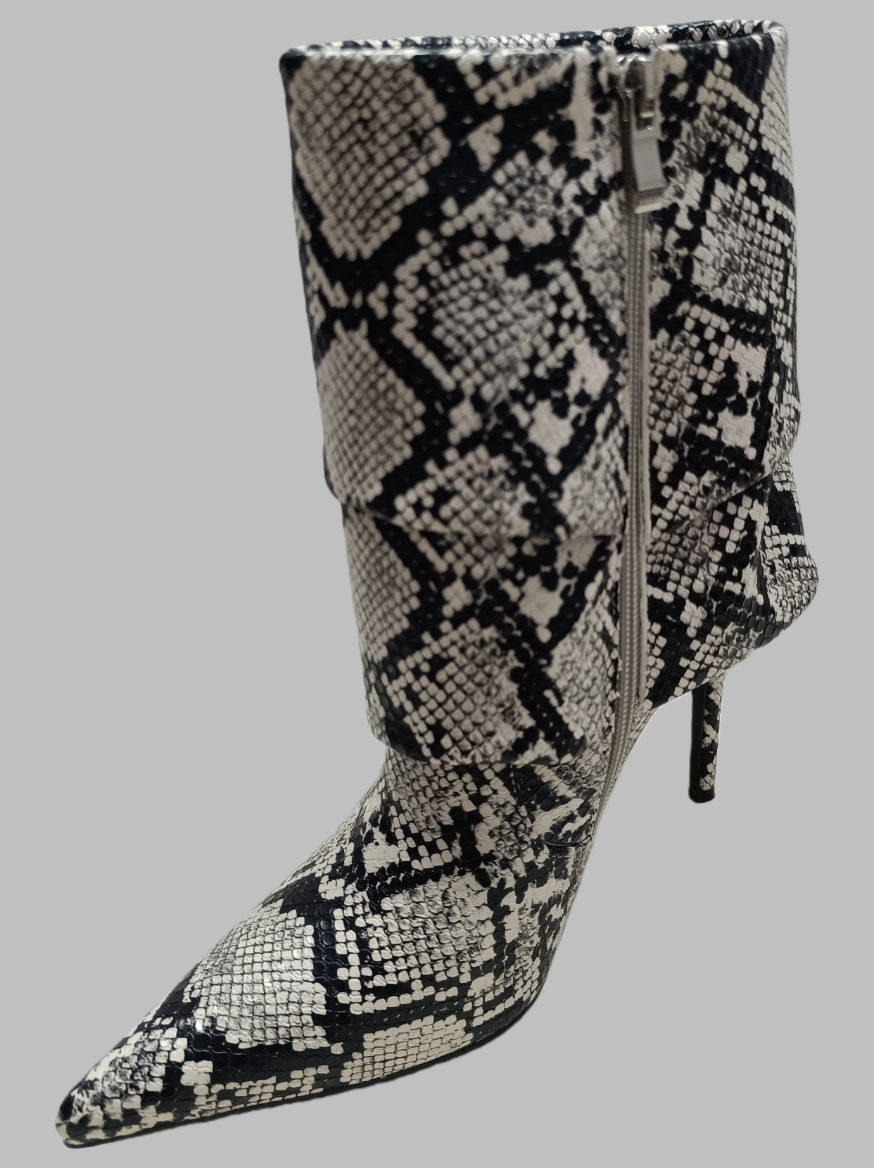 Women Heeled Ankle Booties,Sexy Pointed Toe 4 inch Stiletto,Ankle & Booties with Side Zipper