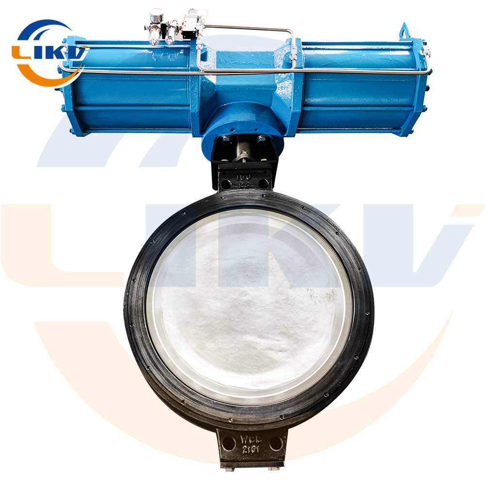 【High-performance pneumatic butterfly valve】AW type pneumatic butterfly valve D671X-16Q