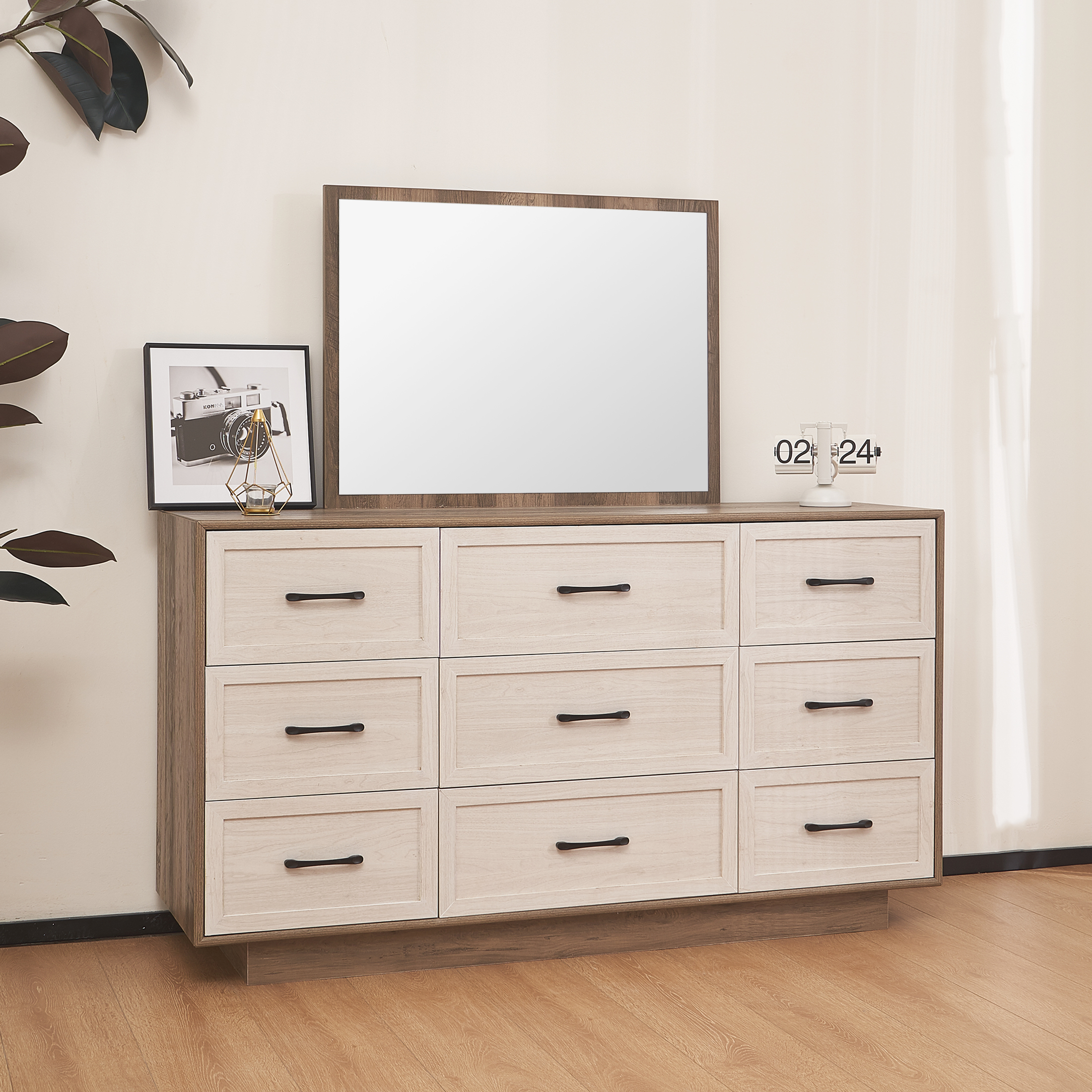 Table & Vanity with Mirror