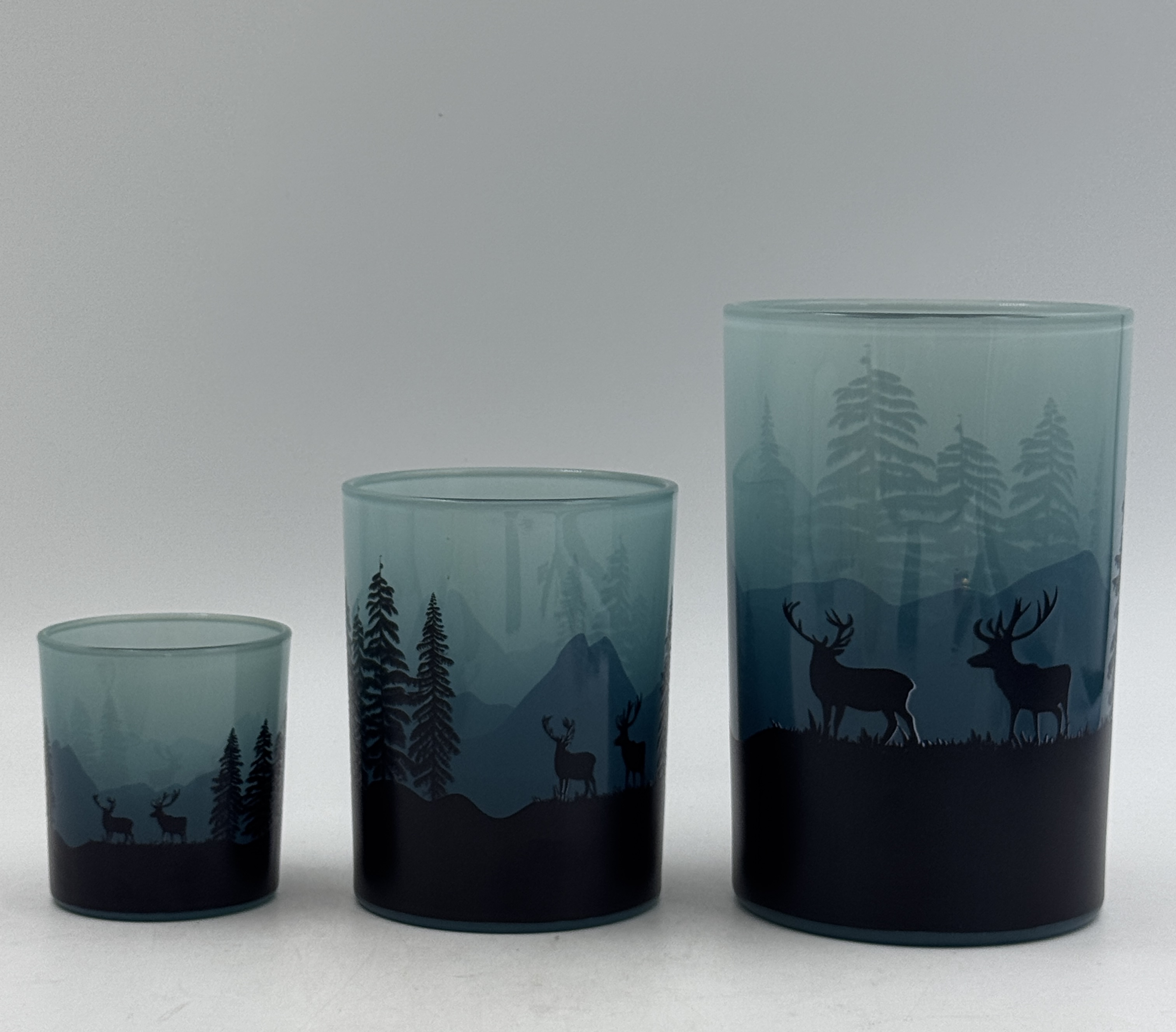 Glass candle cup