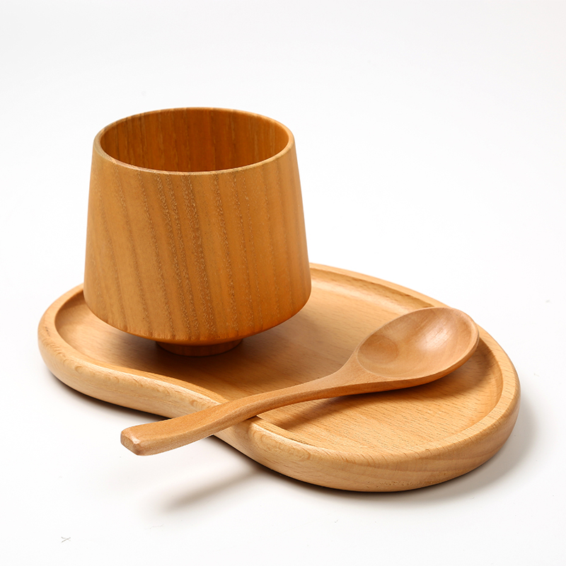 Japanese style Tea Cups, Beer, Coffee Mugs, Solid Wood perfect for Cold or Hot Drinks, 8.5Oz.