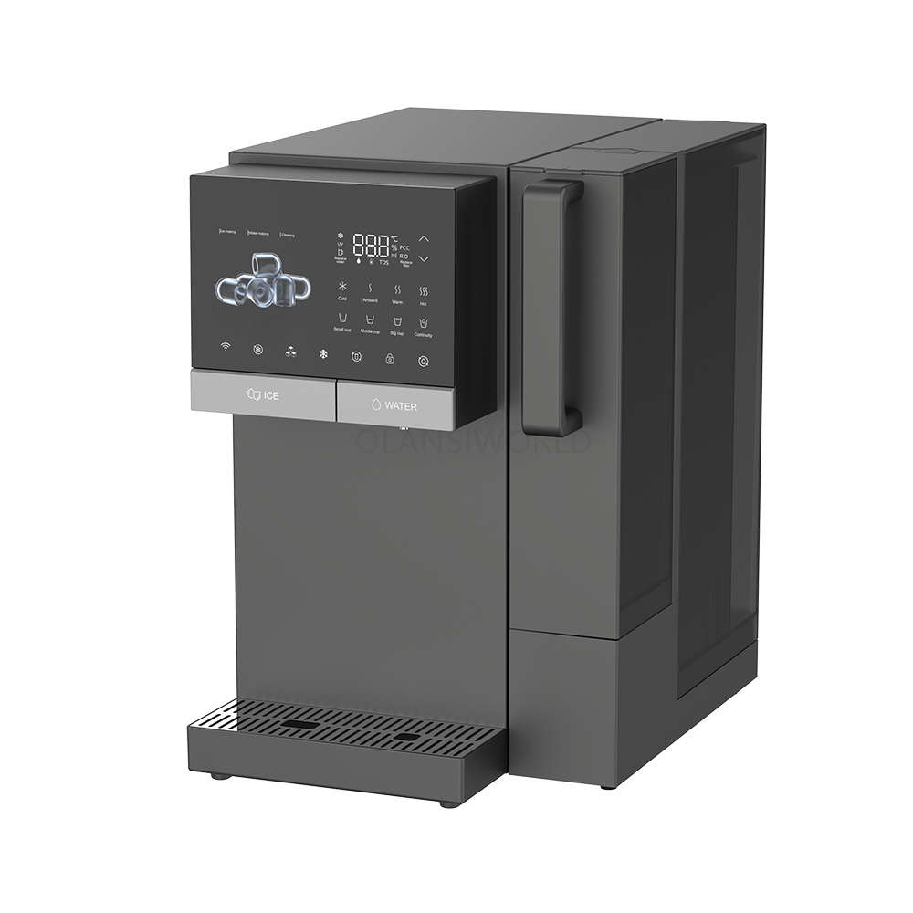 W90 Electric Portable Counter Top Hot Cold Chill Water Dispenser with Ice Nugget Maker