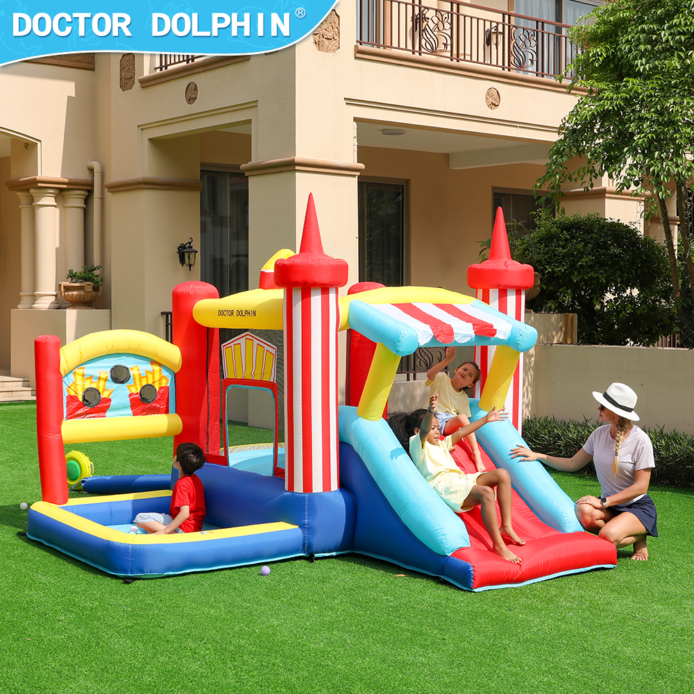Doctor dolphin inflatable bouncy castle