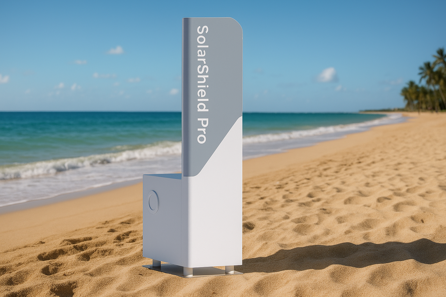 SolarShield Pro Self-Service 360° Sunscreen Spray Station